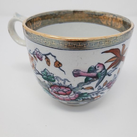 Antique 1869 Till & Sons English Staffordshire Shanghai Pattern Cup Lustre Ware - Picture 2 of 5
